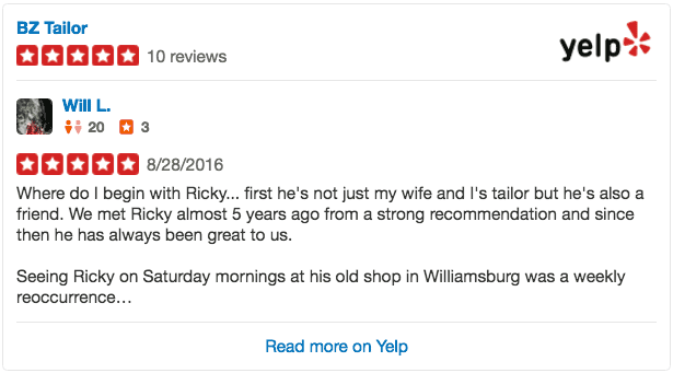 Will L. Yelp Review